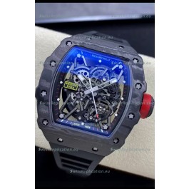 Richard Mille RM35-02 Rafael Nadal Carbon Fiber Casing with Genuine Tourbillon Super Clone Watch