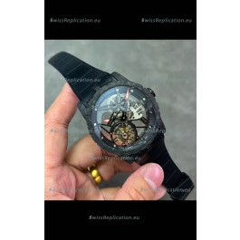 Roger Dubuis Super Clone Excalibur Spider Flying Tourbillon Skeleton Carbon Casing 42MM