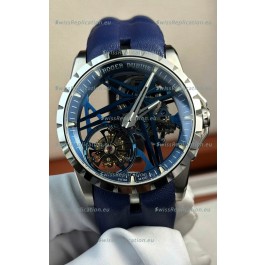 Roger Dubuis Super Clone Excalibur Spider Flying Tourbillon Skeleton Titanium Casing 42MM