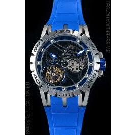 Roger Dubuis Excalibur Spider Flying Tourbillon Skeleton Titanium Casing 1:1 Mirror Swiss Watch