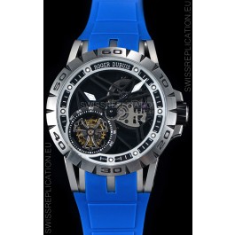 Roger Dubuis Excalibur Spider Flying Tourbillon Skeleton Titanium Casing 1:1 Mirror Swiss Watch