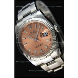 Rolex Datejust 36MM Cal.3135 Movement Swiss Replica Champange Dial Oyster Strap - Ultimate 904L Steel Watch 