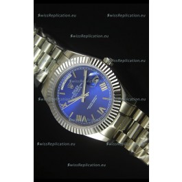 Rolex Day Date Dark Blue Dial Replica Watch 40MM - 3255 Swiss Movement