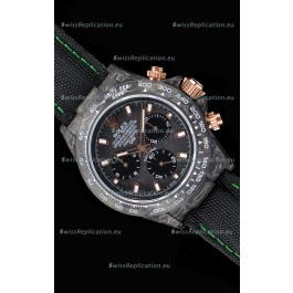 Rolex Daytona DiW Forged Cabon Casing 1:1 Mirror Replica with Nylon Strap 