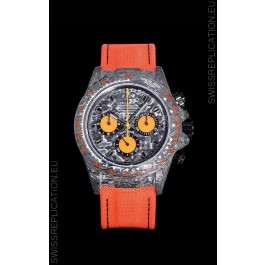 Rolex Daytona DiW Forged Cabon Casing 1:1 Mirror Replica Black Carbon Dial