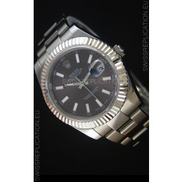 Rolex Datejust Japanese Replica Watch - Grey Dial in 41MM with Oyster Strap