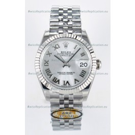 Rolex Super Clone Datejust ETA 2688 Movement 31MM Stainless Steel Case and Roman Dial Watch 