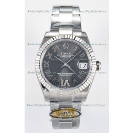 Rolex Super Clone Datejust ETA 2688 Movement 31MM Stainless Steel Case Grey Dial Watch