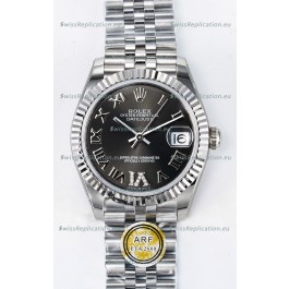 Rolex Super Clone Datejust ETA 2688 Movement 31MM Stainless Steel Grey Dial Watch 