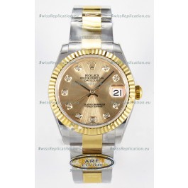 Rolex Super Clone Datejust ETA 2688 Movement 31MM Two Tone Yellow Gold Watch and Dial
