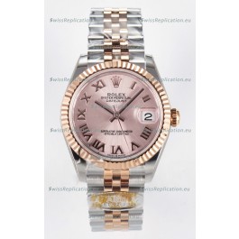 Rolex Super Clone Datejust ETA 2688 Movement 31MM Two Tone Rose Gold Swiss Champange Dial
