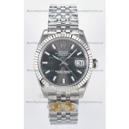 Rolex Super Clone Datejust ETA 2688 Movement 31MM Stainless Steel Case Grey Dial Watch