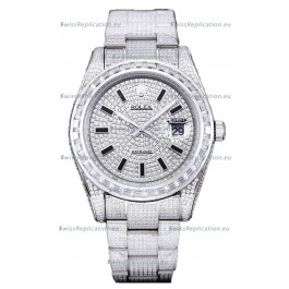 Rolex Datejust 41MM Swiss Replica - Iced Out Edition in Diamonds Dial 