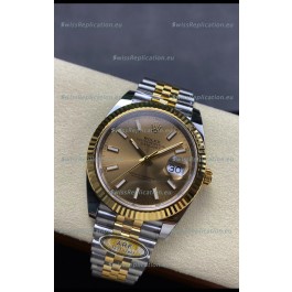 Rolex Datejust M126333 41MM ETA3235 72 Hours Power Gold Dial Jubilee 1:1 Mirror Replica Yellow Gold 904L Steel