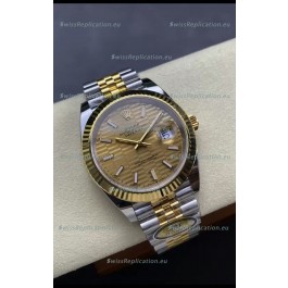 Rolex Datejust M126333 41MM ETA3235 72 Hours Power Fluted Dial Jubilee 1:1 Mirror Replica Yellow Gold 904L Steel