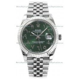 Rolex Datejust M126300 41MM ETA3235 Green Arabic Dial - 904L Steel Casing 