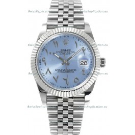 Rolex Datejust M126300 41MM ETA3235 Ice Blue Arabic Dial - 904L Steel Casing 