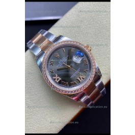 Rolex Datejust 126281RBR-0012 36MM Swiss 1:1 Mirror Replica in 904L Steel - Grey Dial