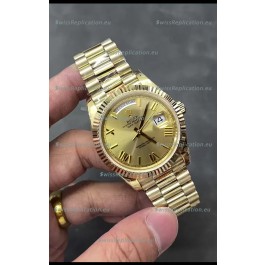Rolex Day Date Presidential 18K Rose Gold Watch 40MM - Gold Dial 1:1 Mirror Quality