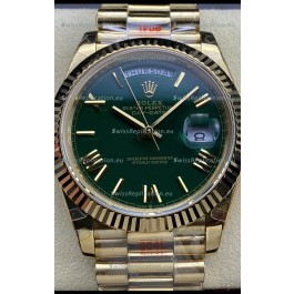 Rolex Day Date Presidential 18K Rose Gold Watch 40MM - Olive Green Dial 1:1 Mirror Quality