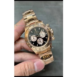 Rolex Daytona REF.126505 Cal 4131 1:1 Swiss Replica Watch - 904L Steel Rose Gold 