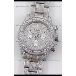 Rolex Cosmograph Daytona 904L Steel ICED OUT Cal.4130 Movement - 904L Steel Watch