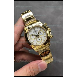 Rolex Cosmograph Daytona M126518 Yellow Gold Casing and White Dial Original Cal.4131 Movement