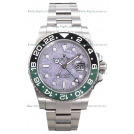 Rolex GMT Masters II 126720 Cal.3285 Pink Meteorite Dial 904L Steel in Oyster Strap Swiss Replica