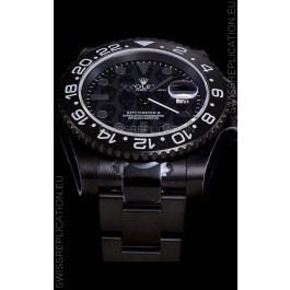 Rolex GMT Swiss "Titan Revenge" All Black Swiss Replica Watch Swiss ETA 3186 Movement 