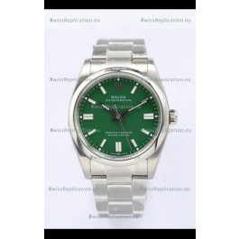 Rolex Oyster Perpetual REF#126000 36MM Swiss Movement Swiss Replica Green Dial 904L Steel 1:1 Mirror Replica Watch