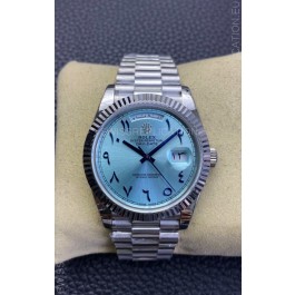 Rolex Day Date Presidential 904L Steel 36MM - Ice Blue Arabic Numerals 1:1 Mirror Quality Watch
