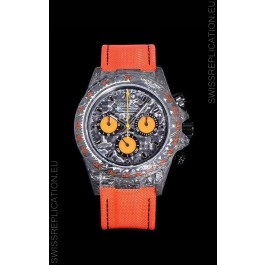 Rolex Daytona DiW Orange Edition Edition Forged Cabon Casing 1:1 Mirror Replica