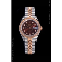 Rolex Datejust Ladies Swiss Watch in 904L Steel Casing - Swiss ETA Movement 1:1 Mirror Replica