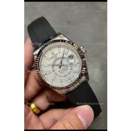 Rolex Sky-Dweller REF# M336235 White Dial Watch in 904L Steel Case 1:1 Mirror Replica