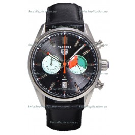 Tag Heuer Carrera Carrera Skipper 39 Chronograph Swiss Quartz Replica Watch Black Dial 