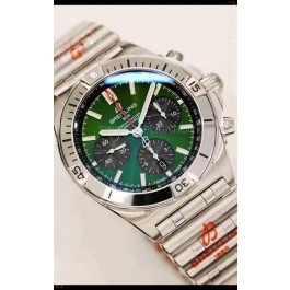 Breitling Chronomat B01 42 Edition Swiss 904L Steel Casing Green Dial 1:1 Mirror Replica Watch