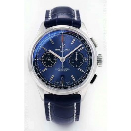 Breitling Premier B01 Chronograph 42 Edition Watch 1:1 Mirror Quality in Blue Dial 