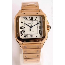 Cartier Santos De Cartier XL 1:1 Rose Gold Casing Swiss Replica Watch 40MM