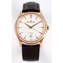 Jaeger LeCoultre Master Ultra Thin Rose Gold Swiss 1:1 Mirror Replica Watch