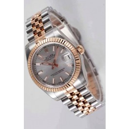 Rolex Datejust 31MM Cal.3135 Movement Swiss Replica Grey Dial Jubilee Strap - Ultimate 904L Steel Watch