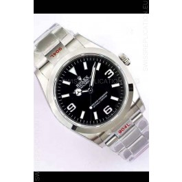 Rolex Explorer I Black Dial - 904L Steel in 3235 Swiss Automatic Movement