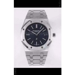 Audemars Piguet Royal Jumbo Oak Extra Thin Swiss Replica - 1:1 Mirror Replica Watch 904L Steel Blue Dial