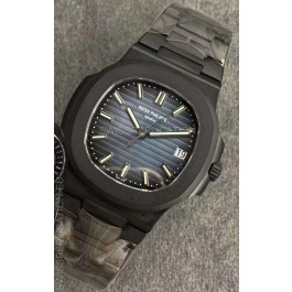 Patek Philippe Nautilus 5711 Black Venom PVD Swiss Replica Watch in Blue Dial 