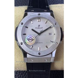Hublot Classic Fusion 1:1 Mirror Replica Swiss Watch in 904L Steel Casing White Dial 42MM