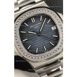 Patek Philippe Nautilus 5713/1G 904L Steel 2023 Updated Mirror Replica Watch - Blue Dial