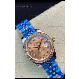 Rolex Datejust Ladies 28MM Cal.3135 Movement Swiss Replica in 904L Steel Brown Dial 