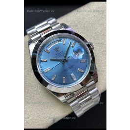 Rolex Day Date Presidential 228206 904L Steel 40MM - ICE BLUE Dial 1:1 Mirror Quality Watch