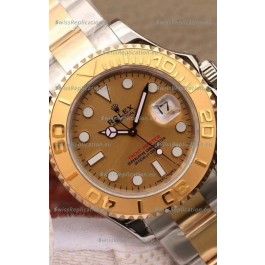 Rolex Yachtmaster 40 Yellow Gold Two Tone 1:1 Swiss Replica Watch in 904L Steel Casing