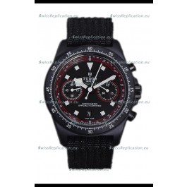 Tudor Pelagos FXD Chronograph Carbon Casing 1:1 Mirror Replica Black Dial in Nato Strap