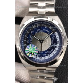 Vacheron Constantin Overseas World Time Edition Blue Dial Swiss Replica Watch 